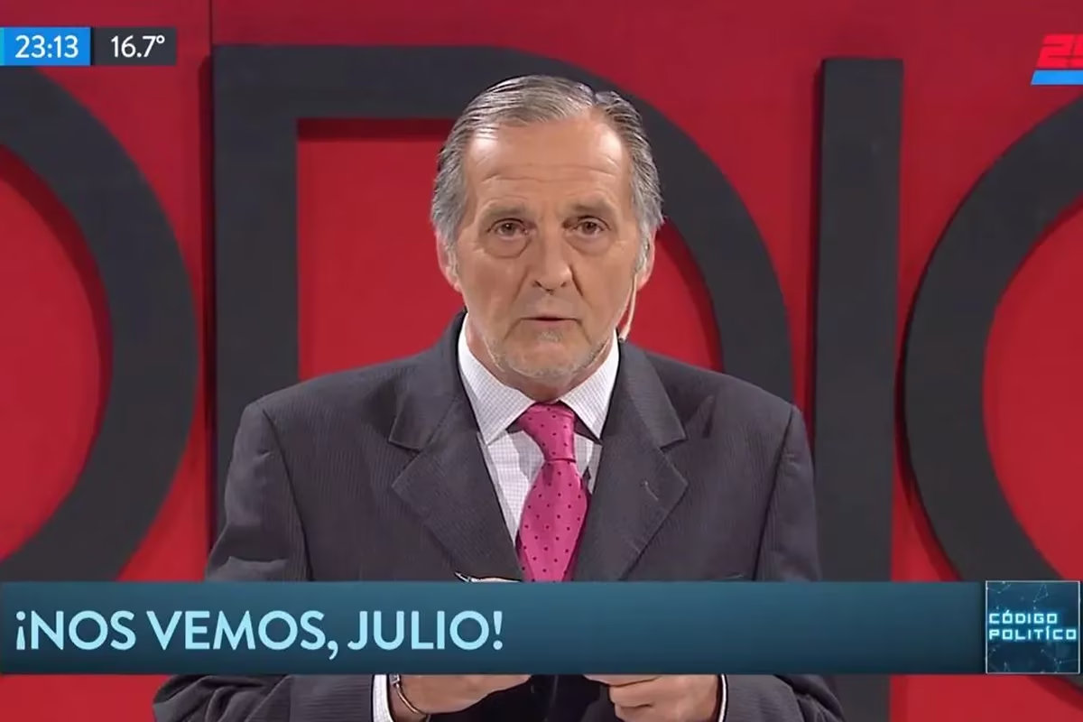 Hasta 2018, año en el que falleció su compañero Julio Blanck, Van der Kooy condujo Código político en TN.