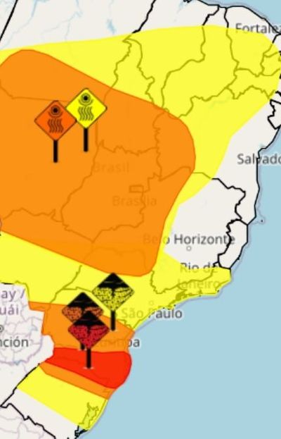 Brasil azotado por fenómeno destructivo: Hay alerta máxima en varias zonas