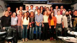 Los integrantes del Grupo Callao, Alberto Fernández incluido.&nbsp;