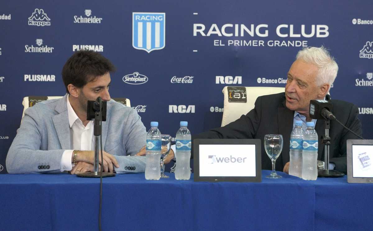 Diego Milito y Víctor Blanco, las caras fuertes en Racing