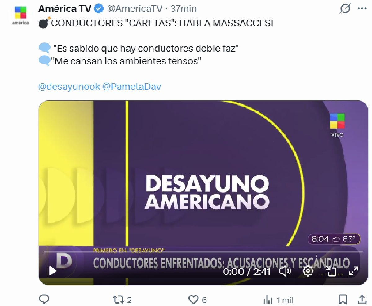 Mario Massaccesi criticó a sus colegas por maltratar a los productores. Mario Massaccesi criticó a sus colegas por maltratar a los productores.