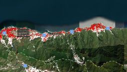 Imágen satelital de probabilidad de daños por terremoto en Venezuela. Imágen satelital de probabilidad de daños por terremoto en Venezuela.