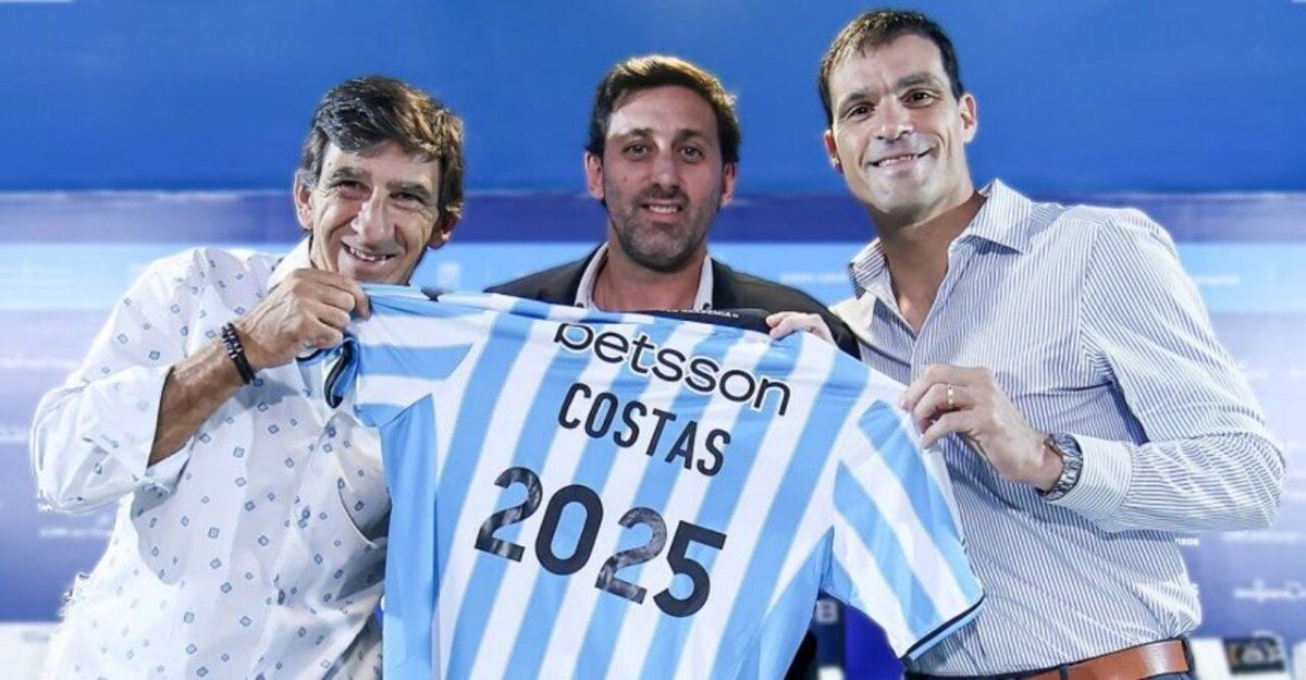 Gustavo Costas, Diego Milito, Sebastián Saja y Racing