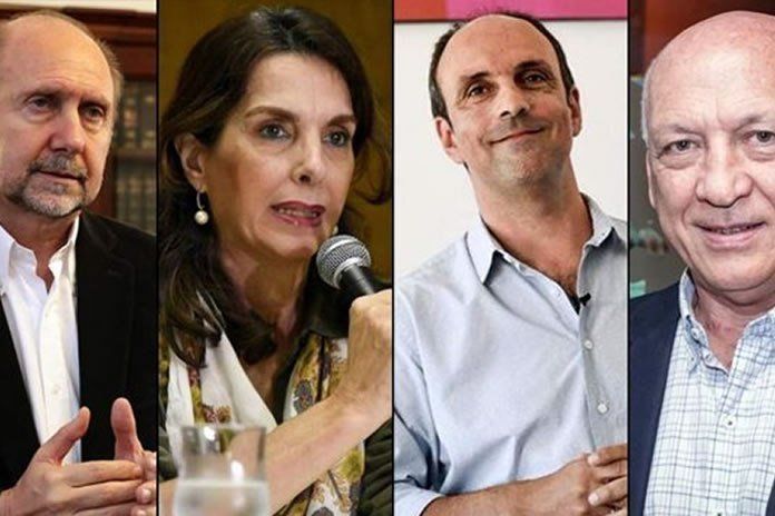 Omar Perotti, María Eugenia Bielsa, José del Corral y Antonio Bonfatti.