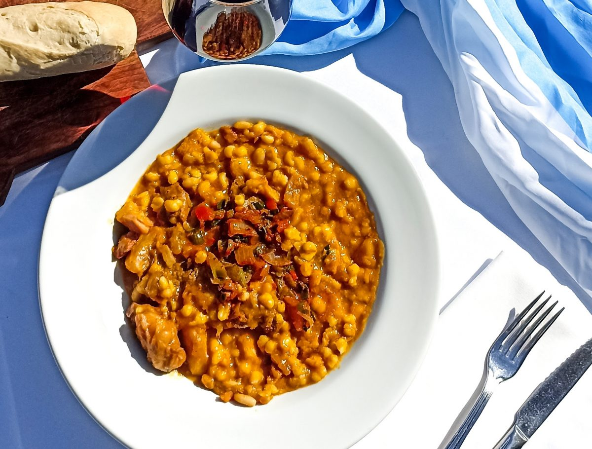 El tentador plato de locro del Viejo Patrón. Foto: SalPimienta