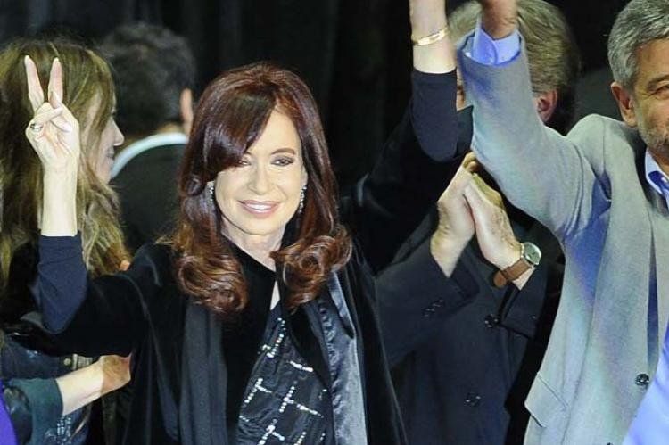 Cristina durante el acto donde quedó reinaugurado el Gaumont.