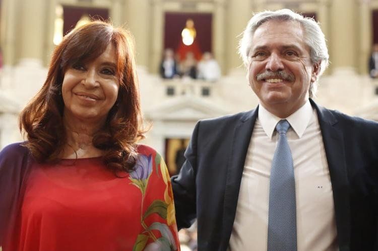 Alberto Fernández y Cristina Fernández.