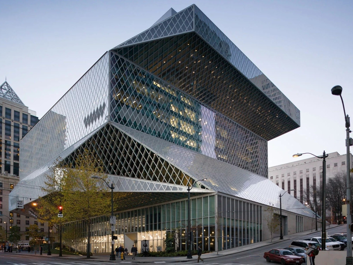 Biblioteca pública de Seattle. Biblioteca pública de Seattle.
