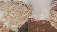 En medio de El Niño, explotó el caudal en las Cataratas del Iguazú y hay medida severa. Histórico.