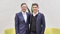 Gustavo Petro y Axel Kicillof en Barcelona (España). Gustavo Petro y Axel Kicillof en Barcelona (España).