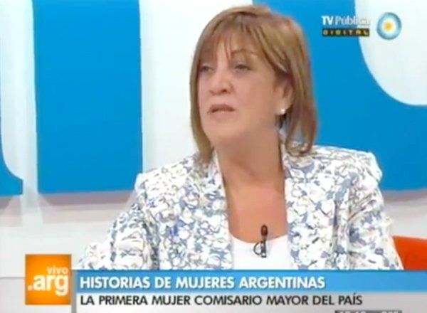 Comisario mayor Mabel Franco.