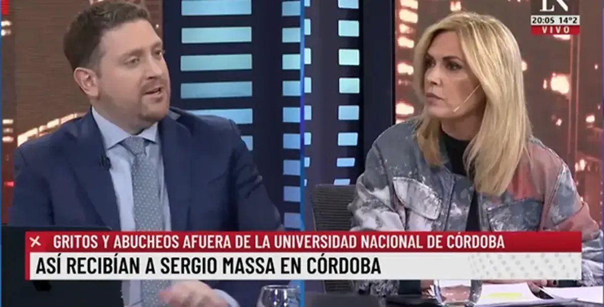 Jonatan Viale y Viviana Canosa en LN+.&nbsp;