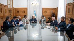 Los diputados dialoguistas fueron recibidos por Guillermo Francos en la Casa Rosada.&nbsp;