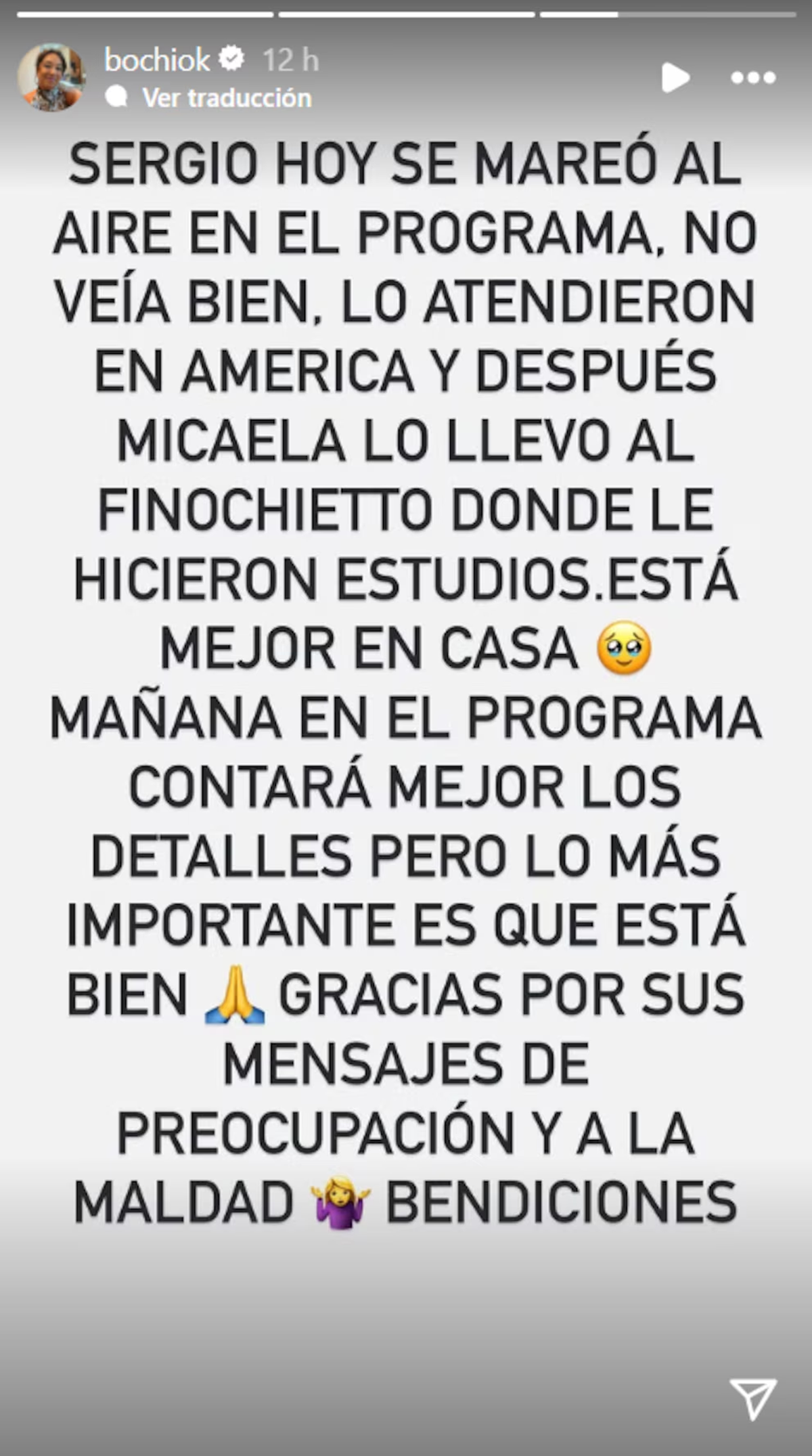 La mujer de Sergio Lapegüe llevó tranquilidad a los seguidores. La mujer de Sergio Lapegüe llevó tranquilidad a los seguidores.
