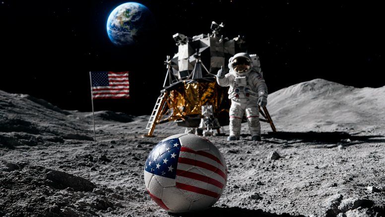 La NASA prometió llevar un balón a la Luna si gana USA el Mundial 2026