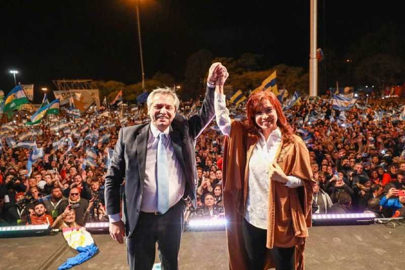 Alberto Fernández y Cristina Fernández, electos. Foto: Prensa Frente de Todos