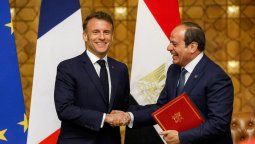 Macron en Egipto por Gaza