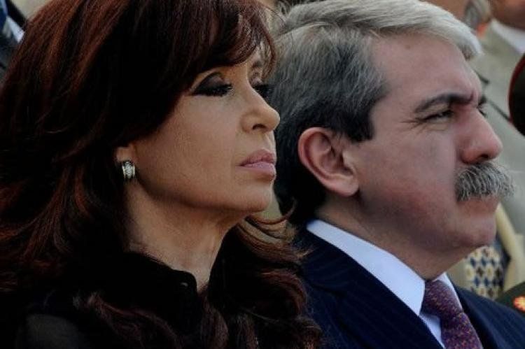 Cristina Fernández y Aníbal Fernández.