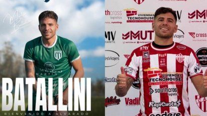 Martín Battallini fue presentado en Alvarado pero firmó con otro club y eliminó el posteo