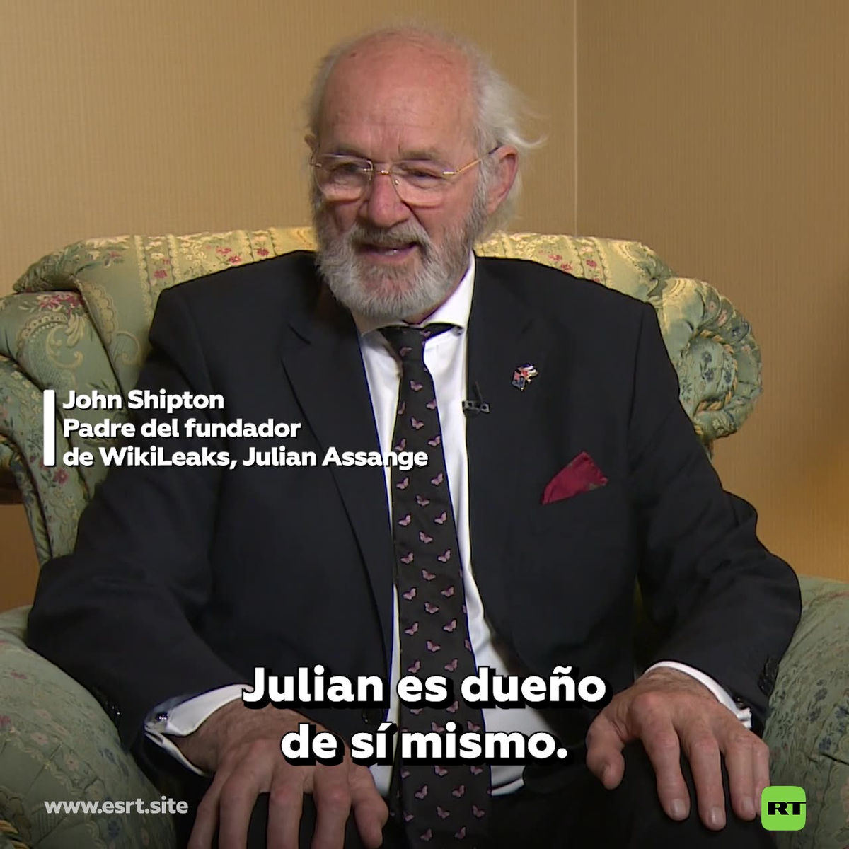 El padre de Assange en Rusia. El padre de Assange en Rusia.