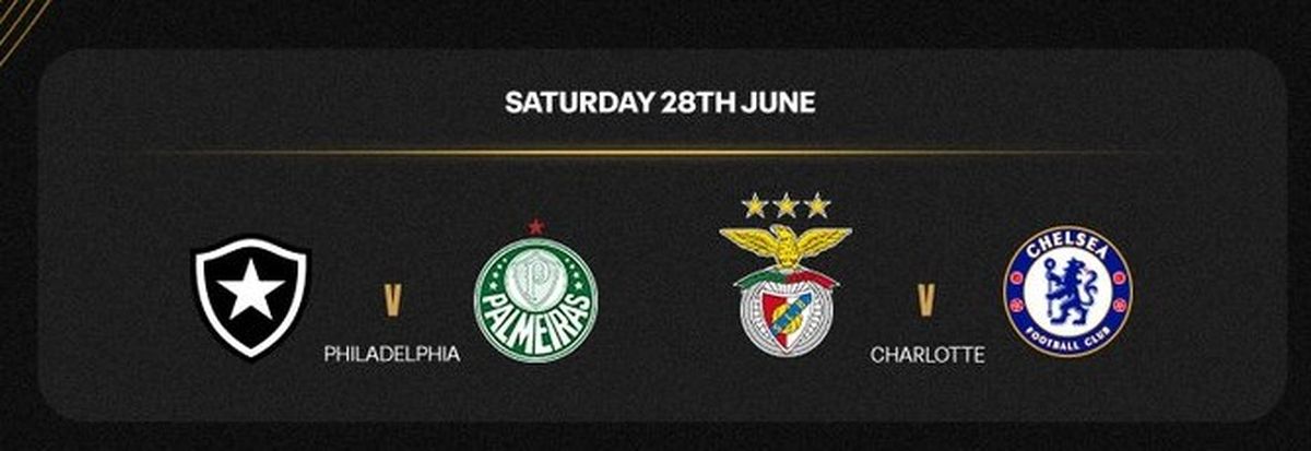 Los duelos de octavos de final del Mundial de Clubes del día sábado. Los duelos de octavos de final del Mundial de Clubes del día sábado.