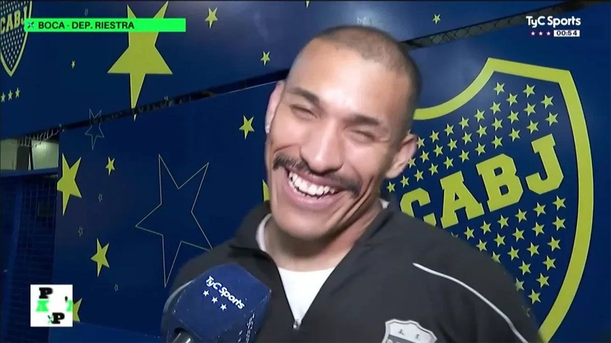 MiltonCéliz pronunció un ‘picante’ comentario tras el empate de Deportivo Riestraante Boca 1-1 por la Liga Profesional en que “somos unos trabajadores”. (Foto:Captura de TV)