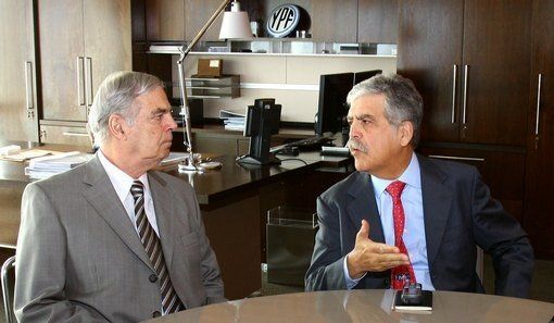 Emilio Carosio y Julio De Vido.