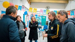 Sergio Massa y Malena Galmarini con Curas Villeros.