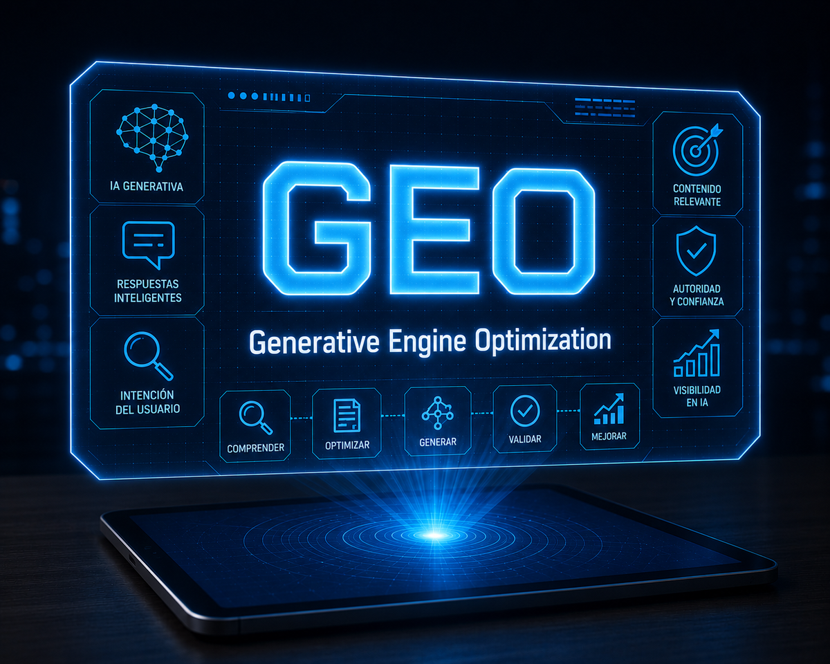 GEO busca responder una pregunta simple: qué entiende la IA sobre una marca cuando alguien la consulta. GEO busca responder una pregunta simple: qué entiende la IA sobre una marca cuando alguien la consulta.