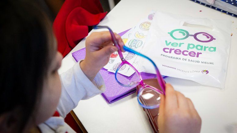 Vicente López retomó la salud de la visión en edad escolar 