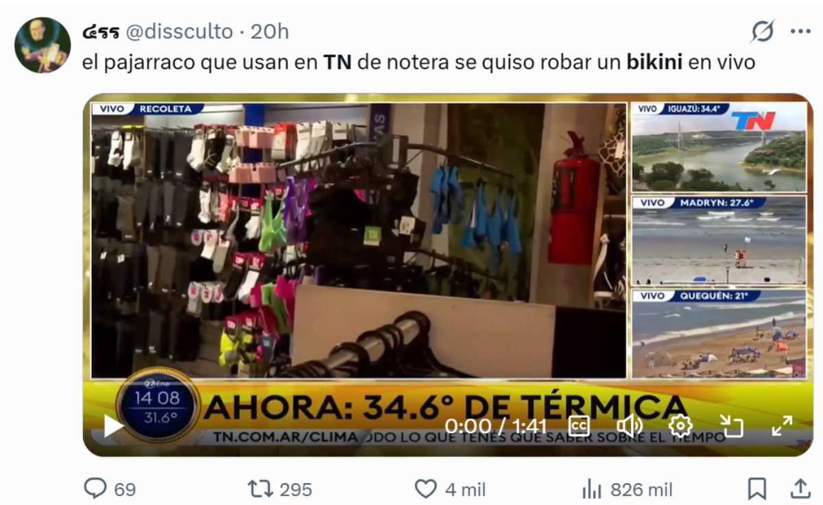 Mediante la pantalla de TN ocurrió el blooper que salió al aire. Mediante la pantalla de TN ocurrió el blooper que salió al aire.