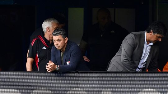 Marcelo Gallardo se mostró abatido en el Superclásico Marcelo Gallardo se mostró abatido en el Superclásico