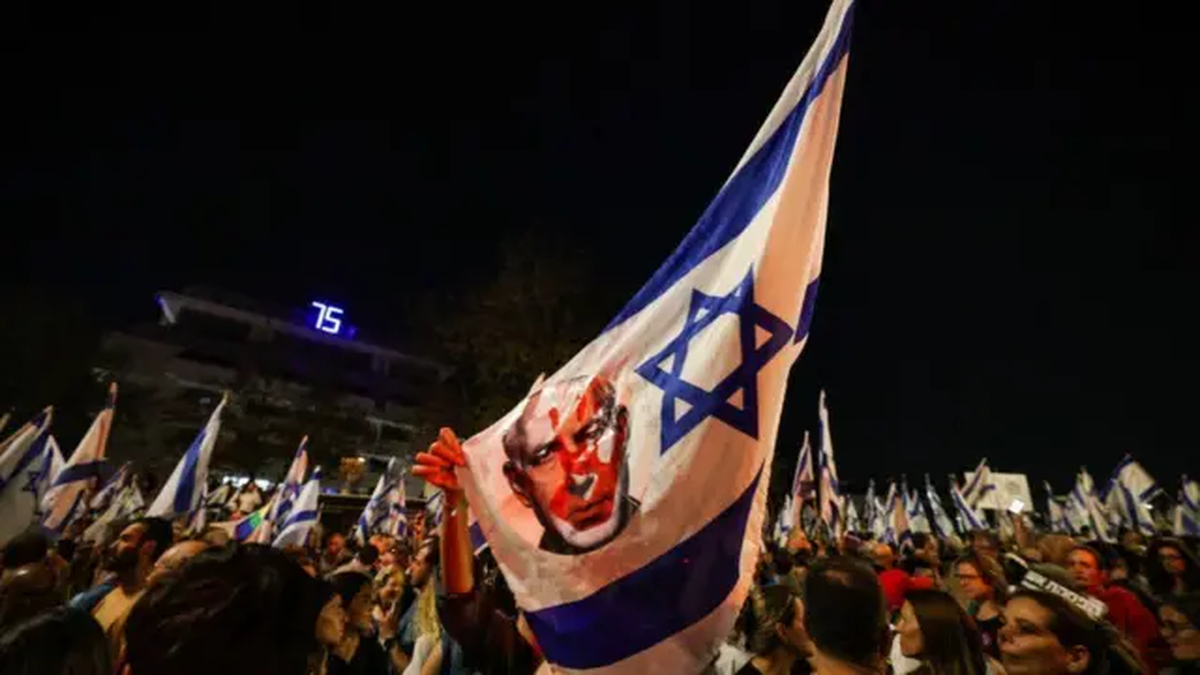 Una de las protestas en Israel contra la administración de Netanyahu | GENTILEZA REUTERS Una de las protestas en Israel contra la administración de Netanyahu | GENTILEZA REUTERS