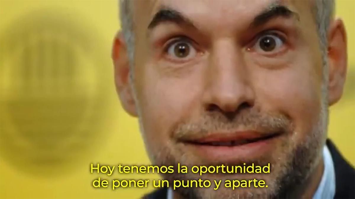 Horacio Rodríguez Larreta en el spot de La Libertad Avanza.&nbsp;