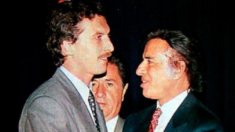 Carlos Menem, Mauricio Macri y Eduardo Duhalde.