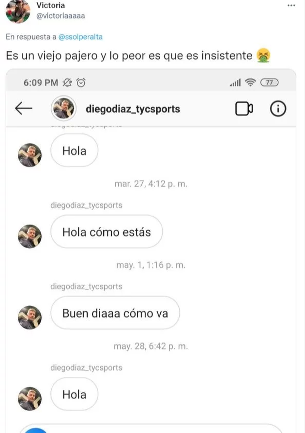 Diego Díaz, periodista y conductor del canal TyC Sports, fue denunciado y escrachado por abuso sexual por parte de una joven entrenadora.