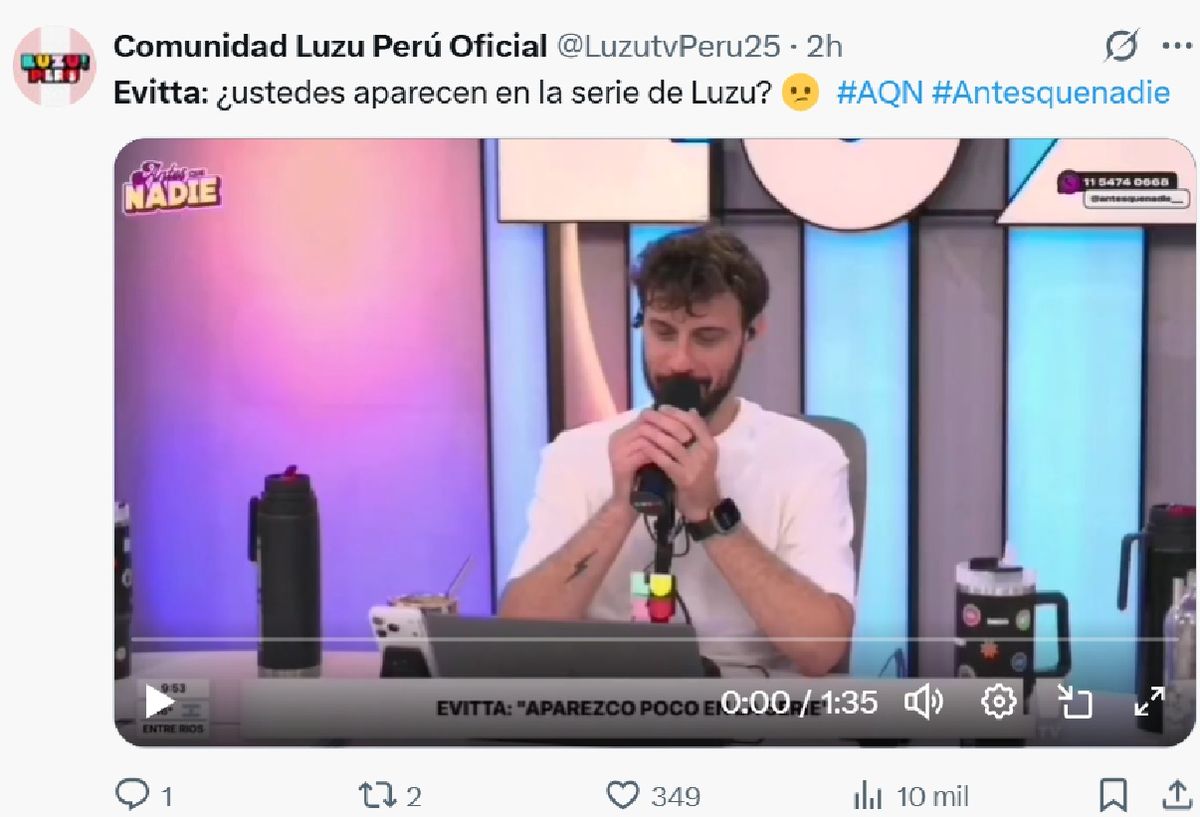 Evitta Luna se lució en LUZU TV. Evitta Luna se lució en LUZU TV.