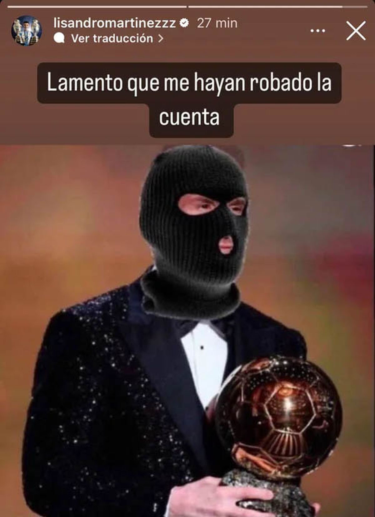 Lisandro Martínez sufrió en la mañana de este miércoles (31/07) el hackeo de su cuenta de la red social Instagram con burla a Lionel Messi: “Algún bobo”. Lisandro Martínez sufrió en la mañana de este miércoles (31/07) el hackeo de su cuenta de la red social Instagram con burla a Lionel Messi: “Algún bobo”.