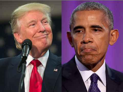 Donald Trump y Barack Obama: cada día más distintos Donald Trump y Barack Obama: cada día más distintos