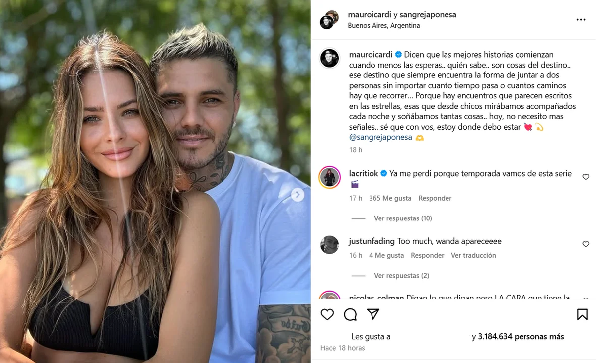 Hace poco, Mauro Icardi y la China Suárez confirmaron su romance. Pero cuando Benedicto, el hijo de Wanda, aprobó la relación del ex de su madre, algunos medios se regodearon. Hace poco, Mauro Icardi y la China Suárez confirmaron su romance. Pero cuando Benedicto, el hijo de Wanda, aprobó la relación del ex de su madre, algunos medios se regodearon.