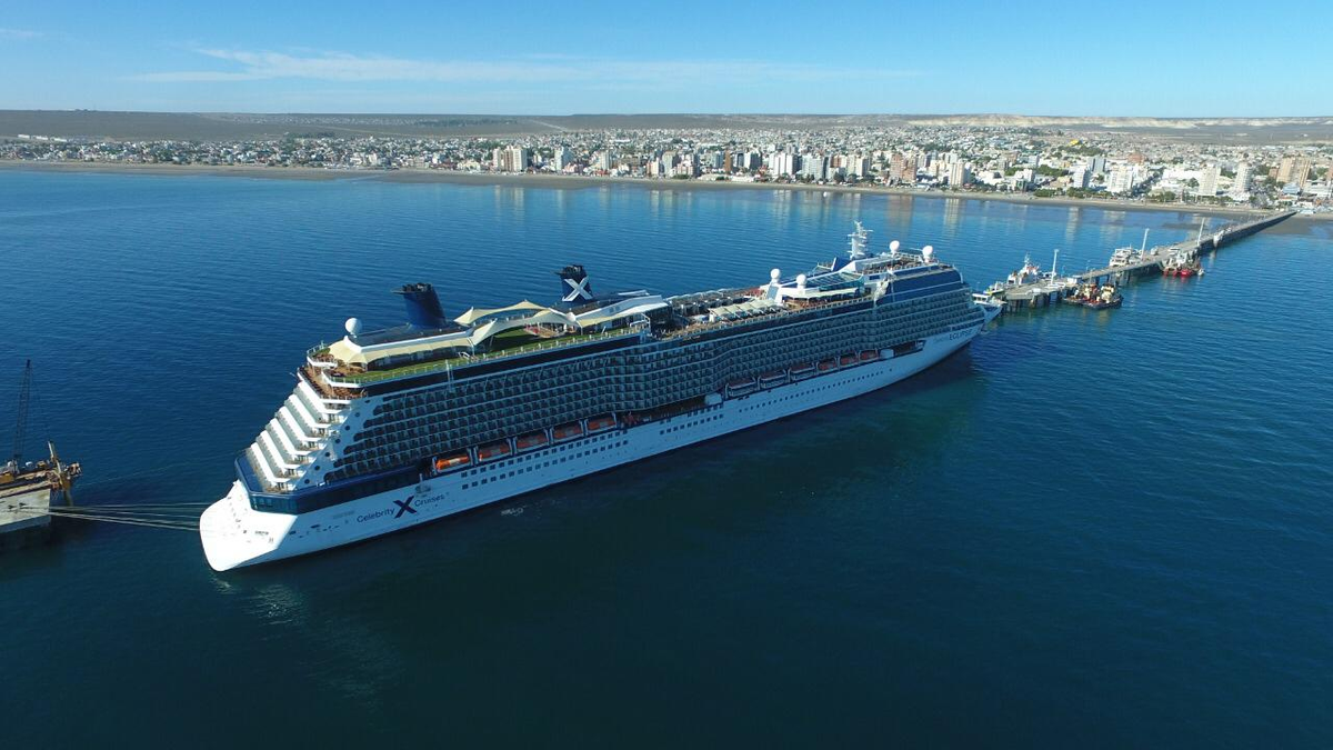Puerto Madryn es uno de los destinos con más recaladas de los cruceros en Argentina. Foto: Argentina.gob.ar