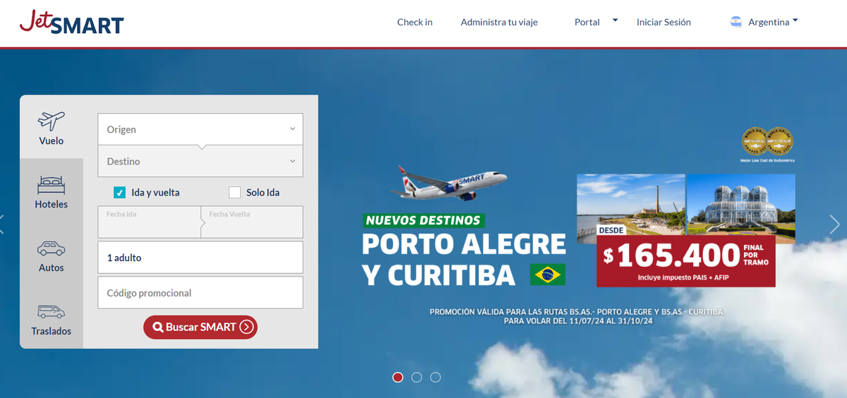 JetSmart lanzó dos rutas inéditas a Brasil. JetSmart lanzó dos rutas inéditas a Brasil.