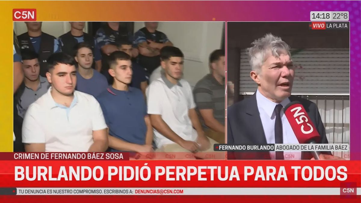 Entrevista a Fernando Burlando (Foto: Captura de pantalla / C5N) Entrevista a Fernando Burlando (Foto: Captura de pantalla / C5N)