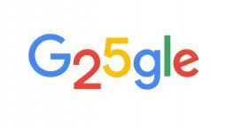 El doodle de Google para celebrar un cuarto de siglo de existencia.&nbsp;