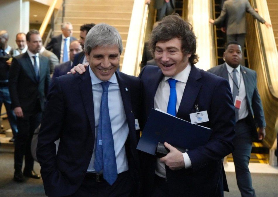 Luis Caputo y Javier Milei.&nbsp;