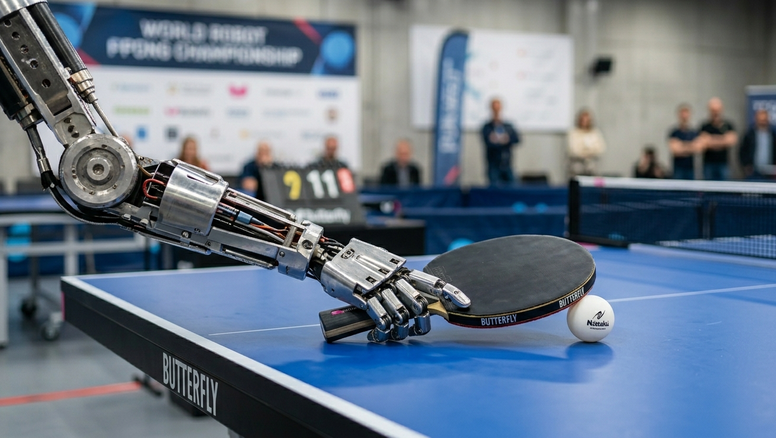 Ace: el robot de Sony que no tiene cara ni piernas pero ya humilla a los mejores del ping pong