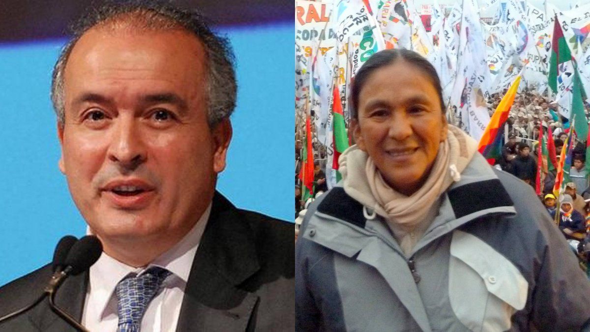 Milagro Sala y José López.