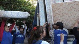 altText(La Cámpora y la Uocra, a los golpes por la distribución de las donaciones)}