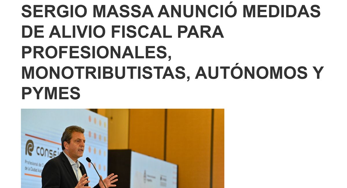 Prueba documental de que en días de Sergio Massa se utilizaba la frase Alivio Fiscal. Prueba documental de que en días de Sergio Massa se utilizaba la frase Alivio Fiscal.