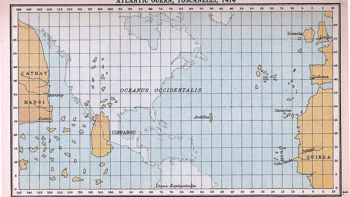 Paulo Toscanelli fue cosmógrafo de origen italiano que inspiró los viajes de Cristóbal Colón a partir de mapas y cartas. Paulo Toscanelli fue cosmógrafo de origen italiano que inspiró los viajes de Cristóbal Colón a partir de mapas y cartas.